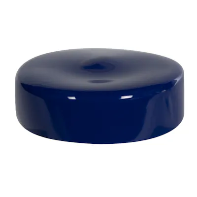 Blue Vinyl Cap - 4" Cap ID x 1-1/8" Inside Length