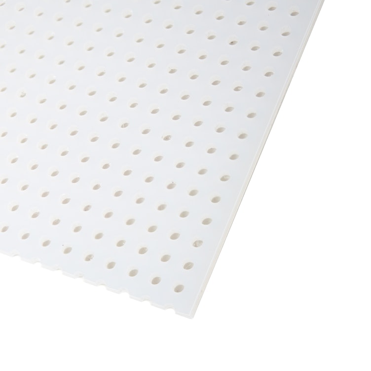 1/16" x 48" x 96" Polypropylene Perforated Sheet with Staggered Rows - 1/8" Holes on 3/16" Centers