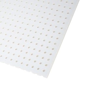1/16" x 24" x 48" Polypropylene Perforated Sheet with Staggered Rows - 3/32" Holes on 3/16" Centers
