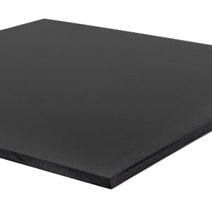 1/4" x 24" x 48" Recycled HDPE Black Sheet