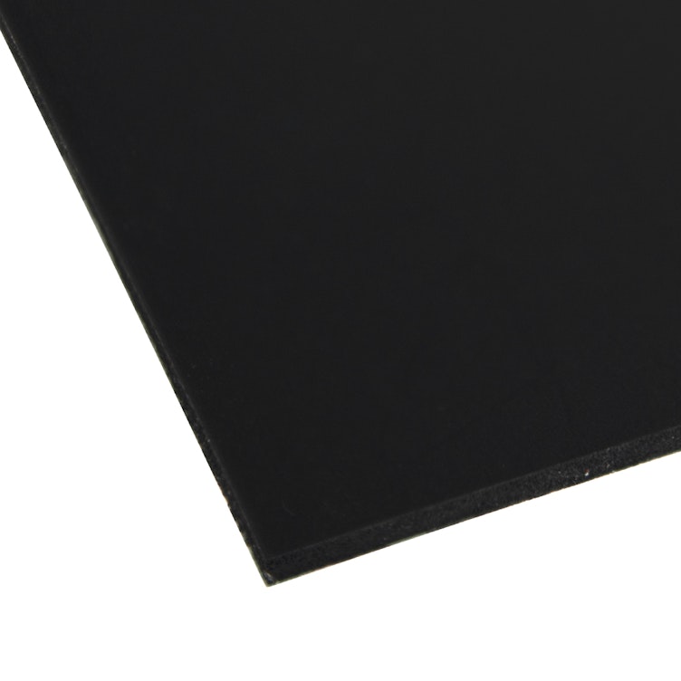 0.120" x 24" x 24" Black Expanded PVC Sheet