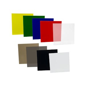 0.250" (6.4mm) x 12" x 12" White 2447 Translucent Acrylic Sheet