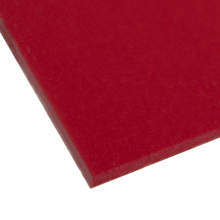 0.120" x 12" x 24" Red Expanded PVC Sheet