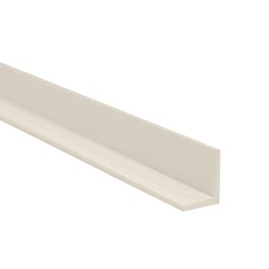 1-1/4" x 1-1/4" x 3/16" White PVC-1 Extruded Angle
