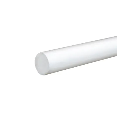 3/4" Dia. White PVC Solid Round Rod - 5' Length
