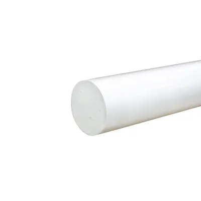1-3/4" Dia. White PVC Solid Round Rod - 5' Length