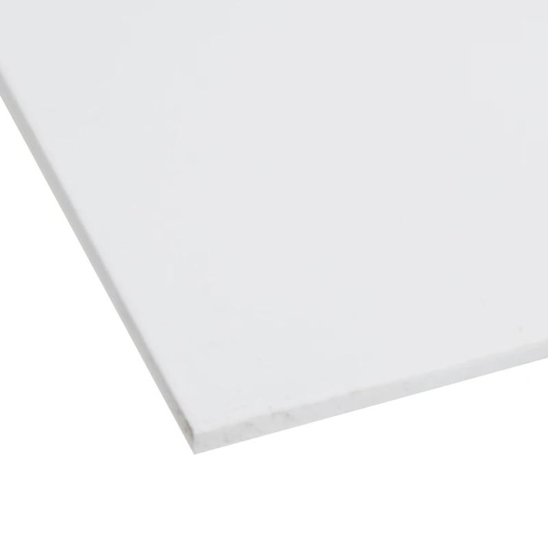 3/8" x 12" x 12" White PVC Sheet