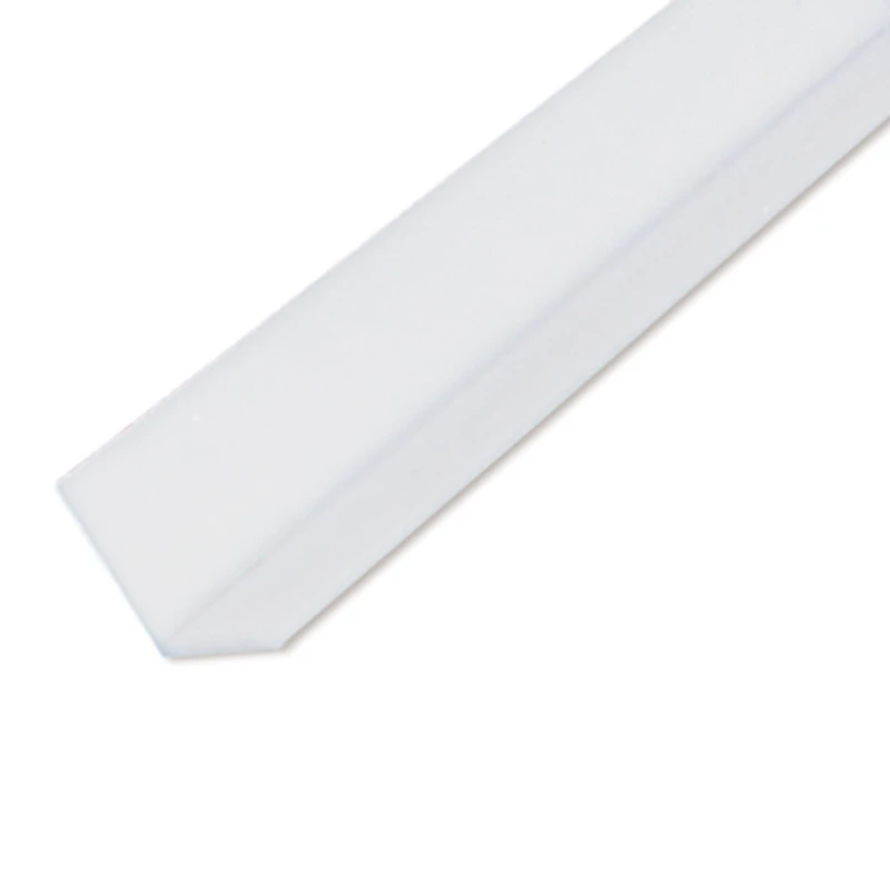 1-1/2" Leg x 1-1/2" Leg x 1/4" Thickness Natural UHMW 90° Angle - 10' Length
