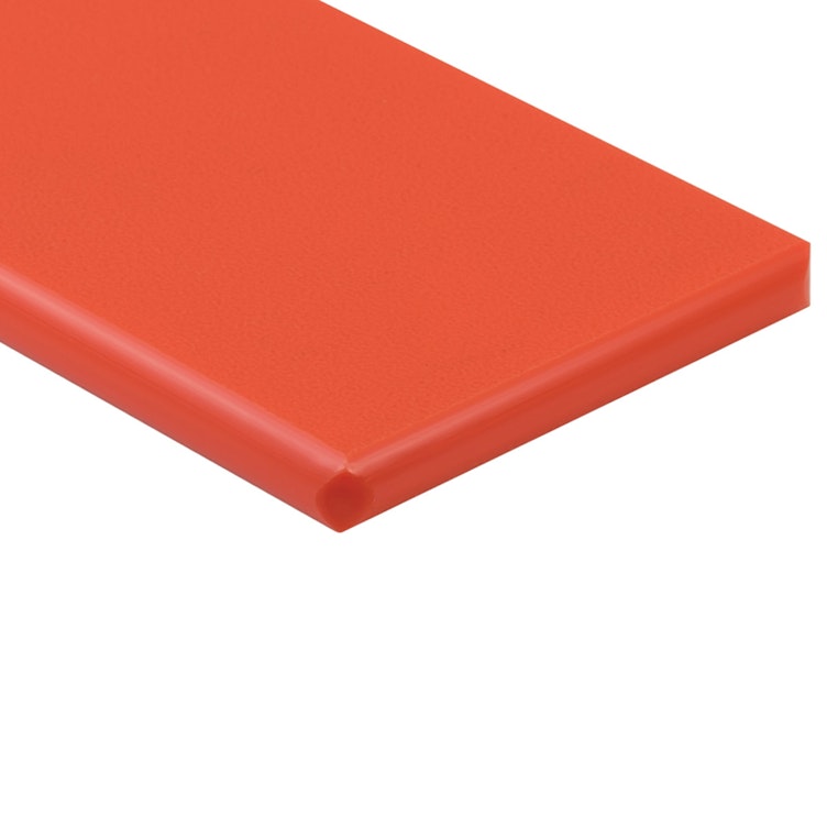 3/4" x 24" x 24" Orange ColorBoard® HDPE Sheet