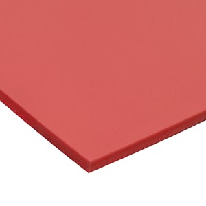 1/2" x 48" x 96" Red HDPE King CuttingColors® Cutting Board