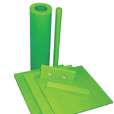 1/4" x 12" x 24" Nycast® Nyloil® Green Cast Plate