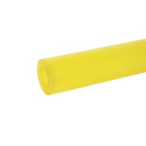 1" ID x 2" OD 75A Yellow Polyurethane Cast Tube