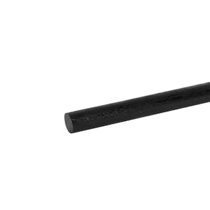 5/8" Diameter 95A Black Polyurethane Rod