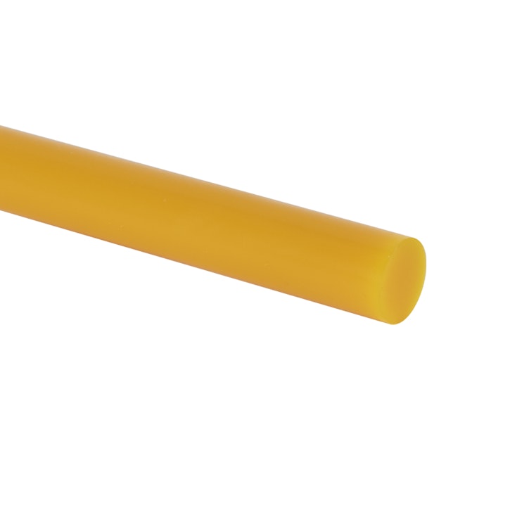 4" Diameter 75A Yellow Polyurethane Rod