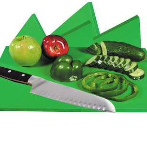 Lot Of 4 Winco Cutting Board Green 12x18x3/4 Vegetable & Fruit Color  Coded
