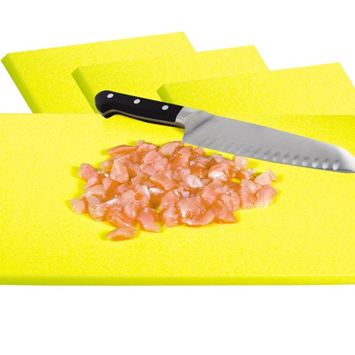 Yellow Cutting Board for Uncooked Poultry