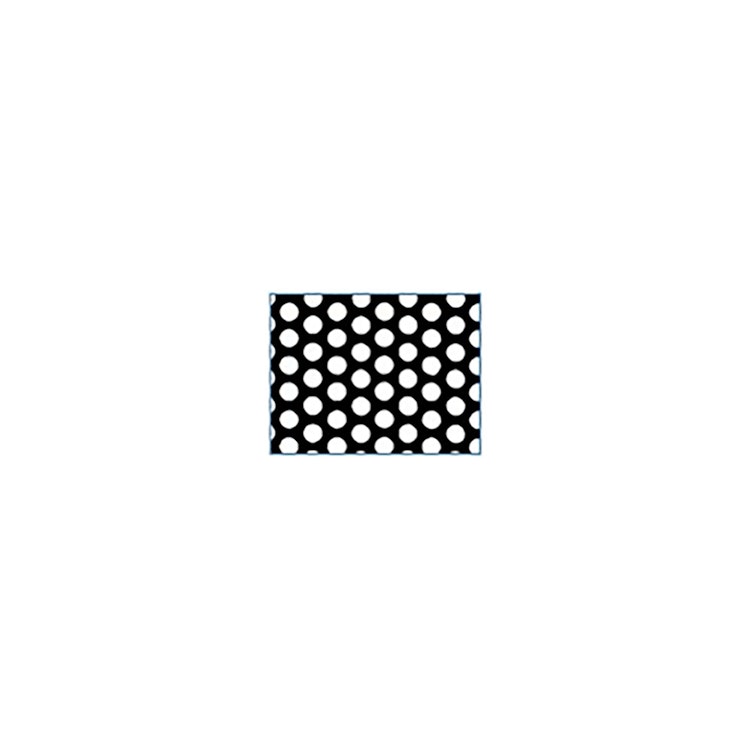 1/16" x 24" x 48" Polypropylene Perforated Sheet with Staggered Rows - 1/8" Holes on 3/16" Centers