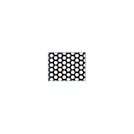 1/16" x 48" x 48" Polypropylene Perforated Sheet with Staggered Rows - 1/8" Holes on 3/16" Centers