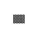 1/16" x 48" x 48" Polypropylene Perforated Sheet with Staggered Rows - 3/32" Holes on 3/16" Centers