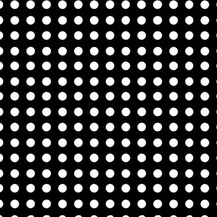 1/4" x 48" x 48" Polypropylene Perforated Sheet with Straight Rows - 1/4" Holes on 1/2" Centers