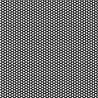 1/16" x 24" x 48" Gray PVC Perforated Sheet with Staggered Rows - 1/8" Holes on 3/16" Centers