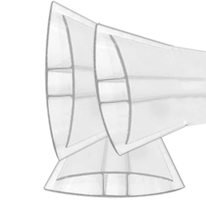 10mm Clear Polycarbonate H-Connector