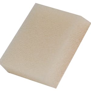 0.25" x 38" x 52" White 100 PPI Reticulated Polyurethane Foam Sheet