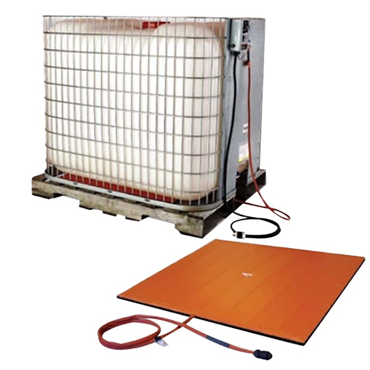 BriskHeat® TTH Caged Tote Tank/IBC Silicone Rubber Heater & Controller