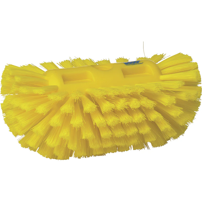 Yellow Polypropylene Vikan® Tank Brush with Medium Polypropylene Bristles (Handle Sold Separately)