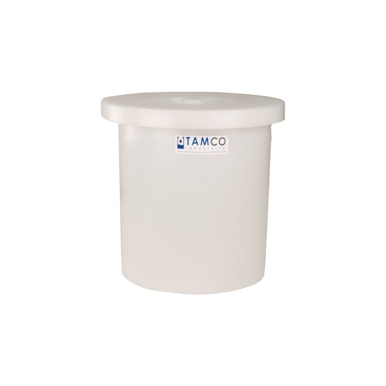 3 Gallon Natural Tamco® Crock with Cover - 11" Dia. x 11" High