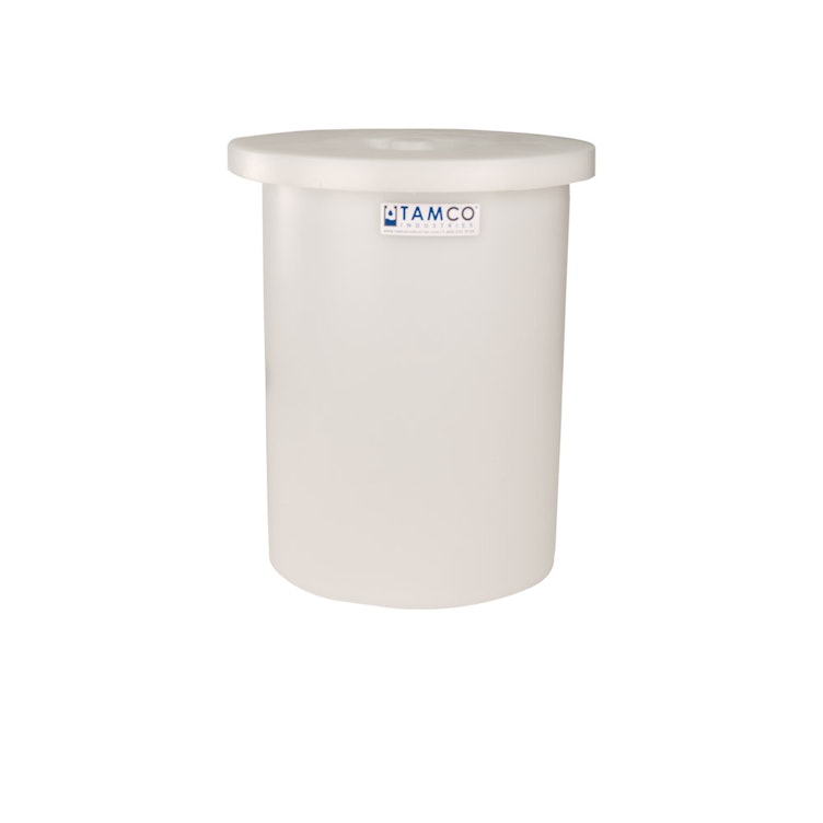 4 Gallon Natural Tamco® Crock with Cover - 11" Dia. x 13" High
