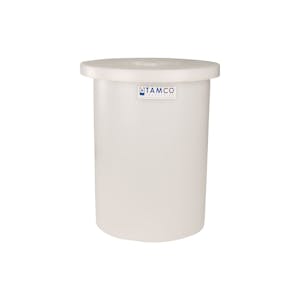 6 Gallon Natural Tamco® Crock with Cover - 11" Dia. x 16" High