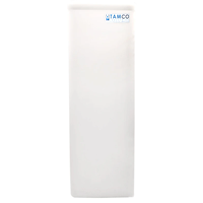 20 Gallon Natural Standard Square Tamco® Tank with Cover - 11-1/2" L x 11-1/2" W x 35" Hgt.