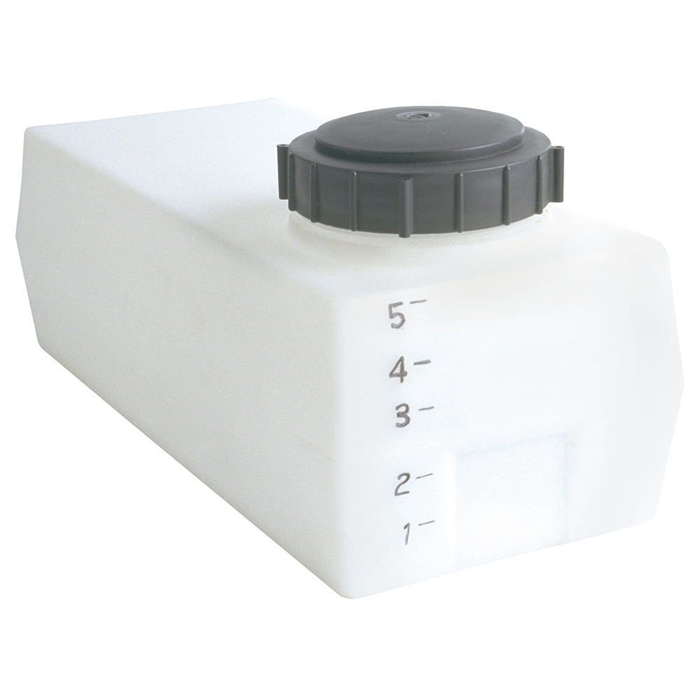 5 Gallon Natural MDPE Rectangular Flat Bottom Tank with 5