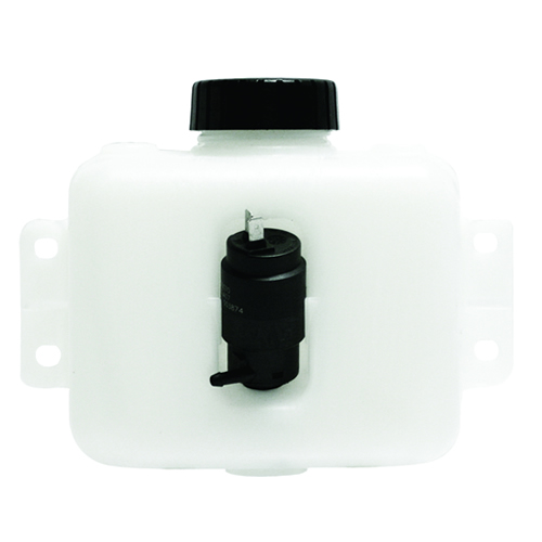 3 Quart HDPE Windshield Washer Tank assembly with 12 Volt Pump - 8.63 L x  4.25 W x 7.63 Hgt.