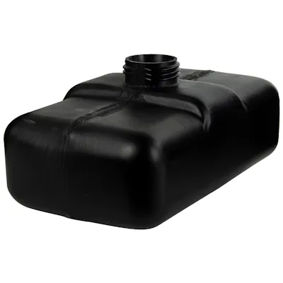 1 Gallon Black HDPE Multi-Purpose Tank with 2.25" Neck Dia. (Cap Sold Separately)