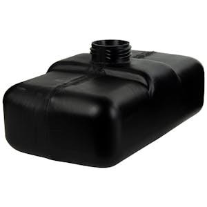 1 Gallon Black Multi-Purpose Tank - 11.2" L x 6.5" W x 4.25" Hgt. (2.25" Neck)