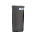 15 Gallon Slate Gray Standard Square Tamco® Tank with Cover - 11-1/2" L x 11-1/2" W x 27" Hgt.