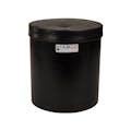 3-1/2 Gallon Black Tamco® Plating Tank with Cover - 10" Dia. x 11" High