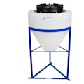 10 Gallon Tamco® Cone Bottom Tank with 60° Cone Angle & 3/4" FPT Bulkhead Fitting - 18" Dia. x 19" Hgt. (Stand sold separately)