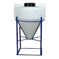 45 Gallon Tamco® Cone Bottom Tank with 60° Cone Angle & Mixer Mounts & 2" FPT Bulkhead Fitting - 30" Dia. x 34" Hgt. (Stand sold separately)