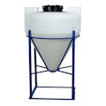 45 Gallon Tamco® Cone Bottom Tank with 60° Cone Angle & Mixer Mounts & 1-1/2" FPT Boss Fitting (Full Drain) - 30" Dia. x 34" Hgt. (Stand sold separately)