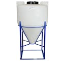 65 Gallon Tamco® Cone Bottom Tank with 60° Cone Angle & Mixer Mounts & 2" FPT Bulkhead Fitting - 30" Dia. x 41" Hgt. (Stand sold separately)