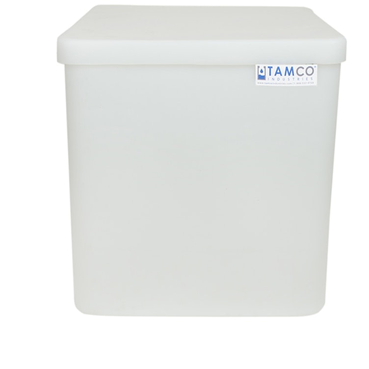 25 Gallon Natural Standard Square Tamco® Tank with Cover - 18" L x 18" W x 18" Hgt.