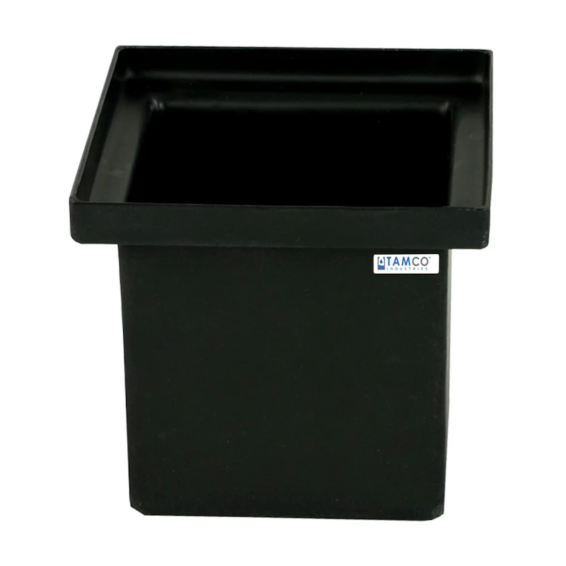 Tamco® Black Heavy-Duty Polyethylene Rectangular Tanks with Internal Flanges