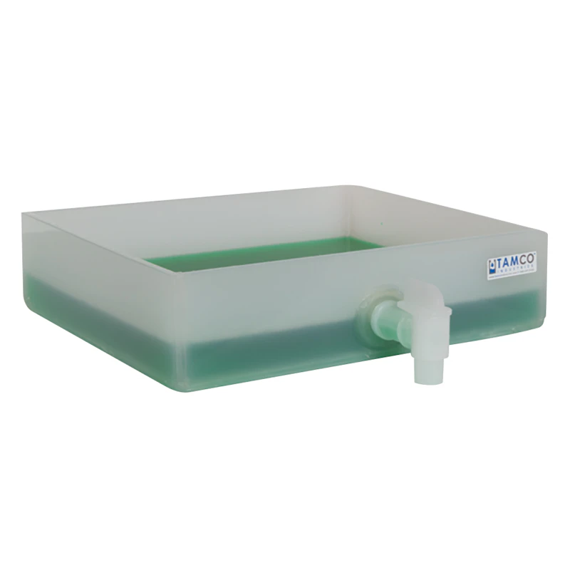 16" L x 16" W x 3" Hgt. HDPE Tamco® Tray with Spigot