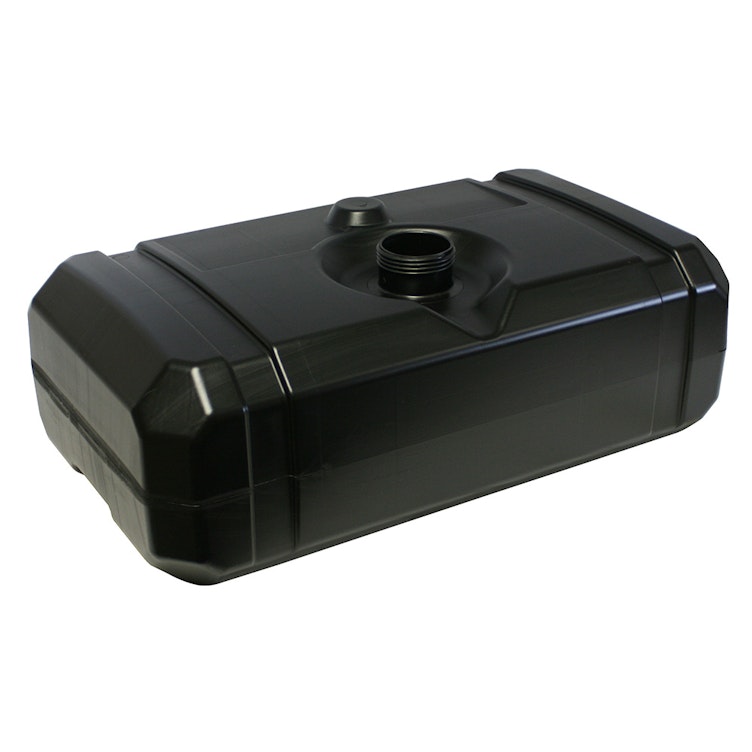 16 Gallon Black Level 3 Florinated HDPE CARB/EPA Tank with 3.5" Neck Dia. (Cap Sold Separately)