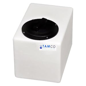 2-1/2 Gallon Natural Molded Polyethylene Tamco® Tank with 4" Vented Lid - 12" L x 8" W x 10" Hgt.