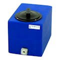 2-1/2 Gallon Blue Molded Polyethylene Tamco® Tank with Lid & 1/2" FNPT Fitting - 12" L x 8" W x 10" Hgt.