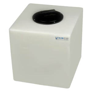 7 Gallon Natural Molded Polyethylene Tamco® Tank with 4" Plain Lid - 13" L x 12" W x 13-1/2" Hgt.